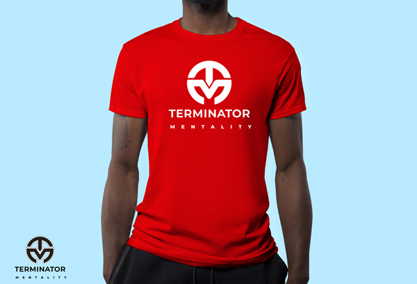 t-shirts terminator mentality logo design