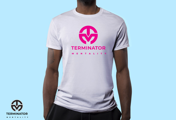 t-shirts terminator mentality logo design