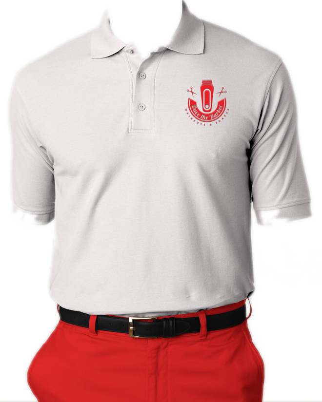 branded polo shirst golf shirt dave the barber